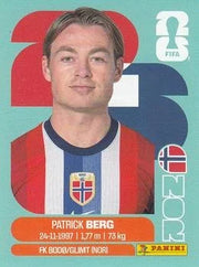 Panini FIFA World Cup 2026 Sticker NOR 14 Patrick Berg International Edition