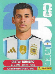 Panini FIFA World Cup 2026 Sticker ARG 4 Cristian Romero International Edition