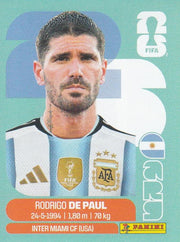 Panini FIFA World Cup 2026 Sticker ARG 10 Rodrigo De Paul International Edition