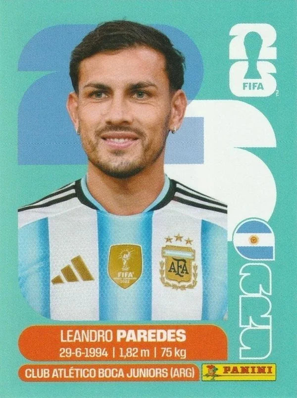 Panini FIFA World Cup 2026 Sticker ARG 12 Leandro Paredes International Edition