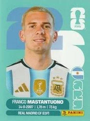 Panini FIFA World Cup 2026 Sticker ARG 15 Franco Mastantuono International Edition
