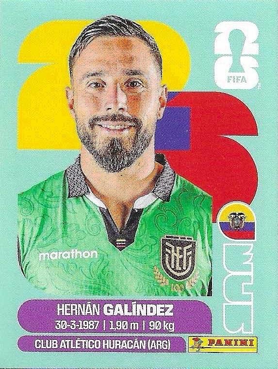 Panini FIFA World Cup 2026 Sticker ECU 2 Hernán Galíndez International Edition