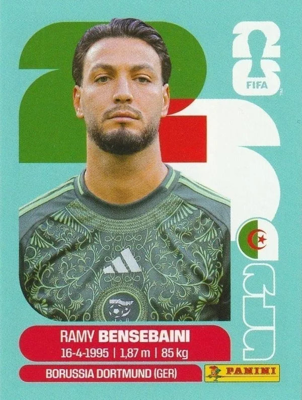 Panini FIFA World Cup 2026 Sticker ALG 3 Ramy Bensebaini International Edition