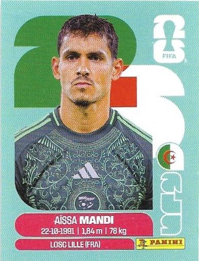 Panini FIFA World Cup 2026 Sticker ALG 7 Aïssa Mandi International Edition