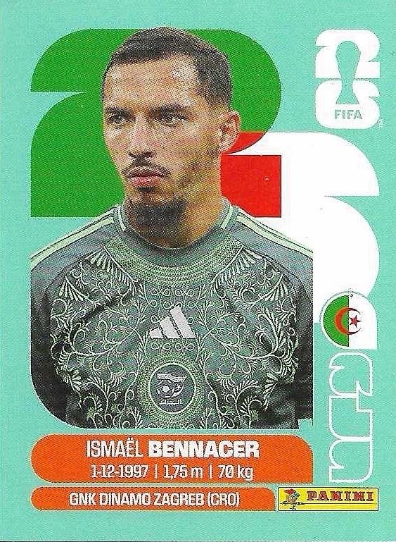 Panini FIFA World Cup 2026 Sticker ALG 8 Ismael Bennacer International Edition
