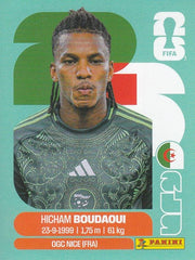 Panini FIFA World Cup 2026 Sticker ALG 10 Hicham Boudaoui International Edition