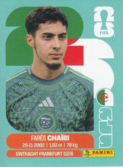 Panini FIFA World Cup 2026 Sticker ALG 14 Farés Chaibi International Edition
