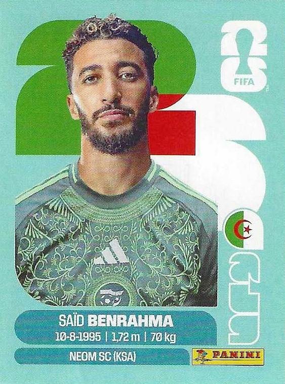 Panini FIFA World Cup 2026 Sticker ALG 16 Said Benrhama International Edition