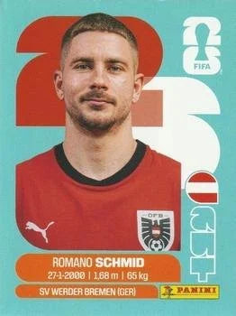 Panini FIFA World Cup 2026 Sticker AUT 16 Romano Schmid International Edition