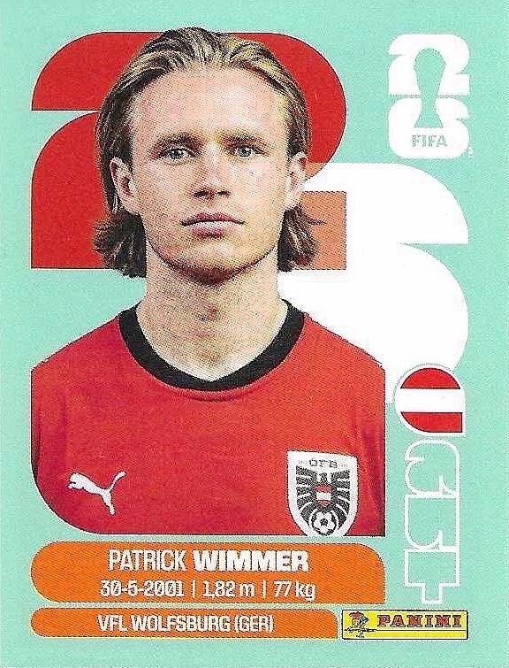 Panini FIFA World Cup 2026 Sticker AUT 17 Patrick Wimmer International Edition