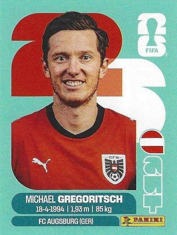 Panini FIFA World Cup 2026 Sticker AUT 19 Michael Gregoritsch International Edition