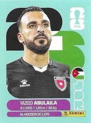Panini FIFA World Cup 2026 Sticker JOR 2 Yazeed Abulaila International Edition