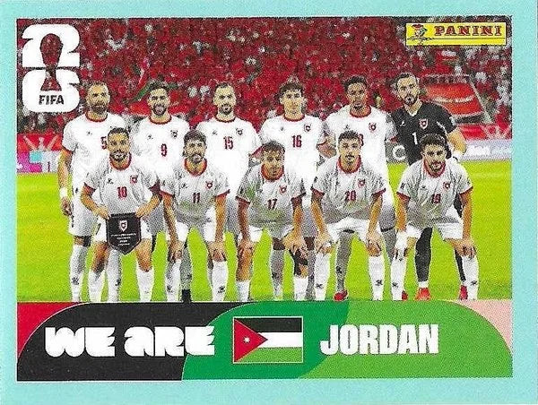 Panini FIFA World Cup 2026 Sticker JOR 13 We Are Jordan Team Photo International Edition