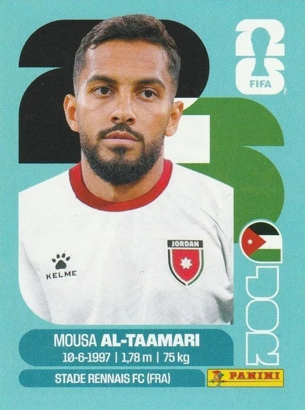 Panini FIFA World Cup 2026 Sticker JOR 15 Mousa Al-Taamari International Edition
