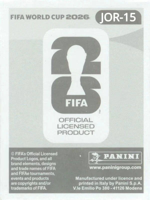 Panini FIFA World Cup 2026 Sticker JOR 15 Mousa Al-Taamari International Edition