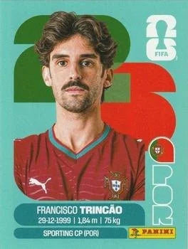 Panini FIFA World Cup 2026 Sticker POR 16 Francisco Trincao International Edition
