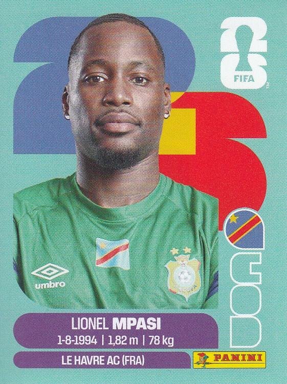 Panini FIFA World Cup 2026 Sticker COD 2 Lionel Mpasi International Edition