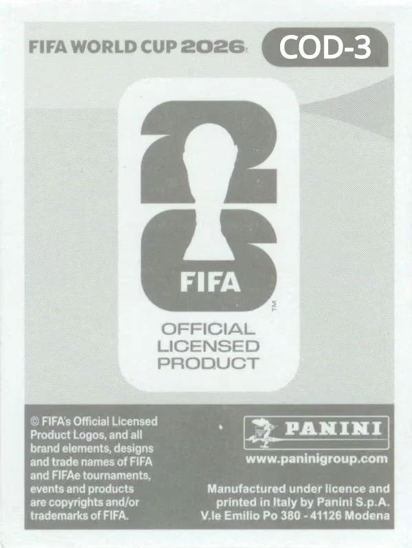 Panini FIFA World Cup 2026 Sticker COD 3 Aaron Wan-Bissaka International Edition