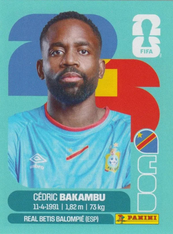Panini FIFA World Cup 2026 Sticker COD 19 Cédric Bakambu International Edition