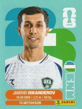 Panini FIFA World Cup 2026 Sticker UZB 12 Jamshid Iskanderov International Edition