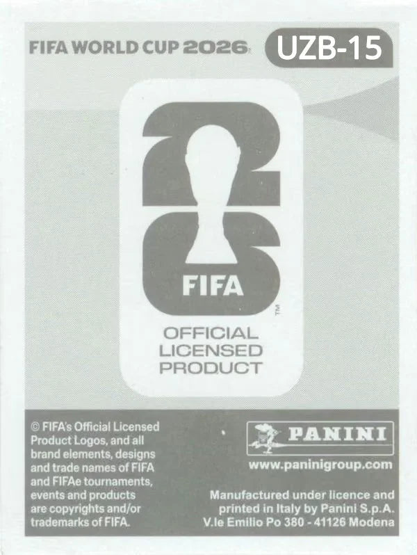 Panini FIFA World Cup 2026 Sticker UZB 15 Khojimat Erkinov International Edition
