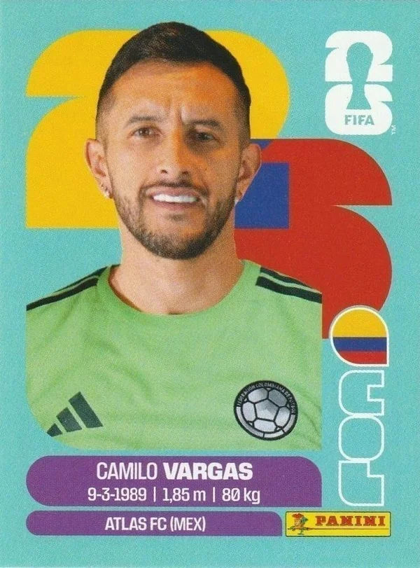 Panini FIFA World Cup 2026 Sticker COL 2 Camilo Vargas International Edition