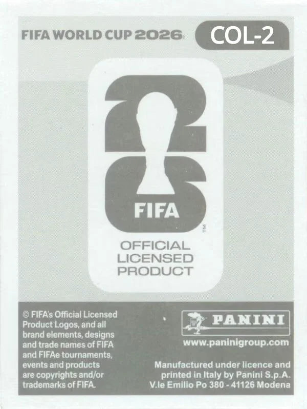 Panini FIFA World Cup 2026 Sticker COL 2 Camilo Vargas International Edition