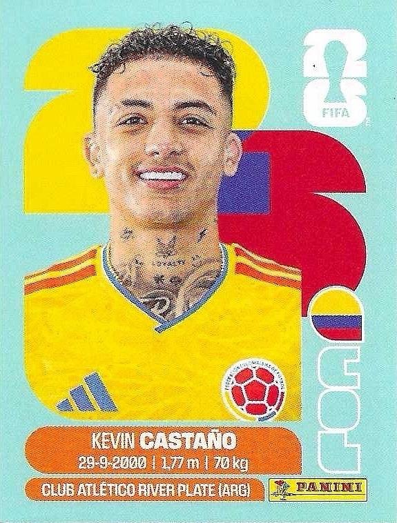 Panini FIFA World Cup 2026 Sticker COL 11 Kevin Castaño International Edition