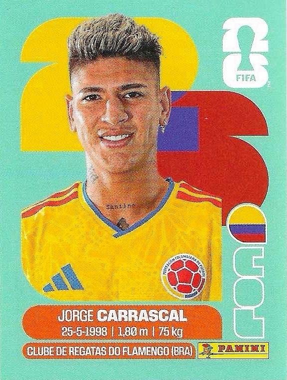 Panini FIFA World Cup 2026 Sticker COL 16 Jorge Carrascal International Edition