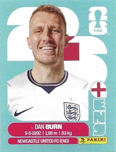 Panini FIFA World Cup 2026 Sticker ENG 8 Dan Burn International Edition