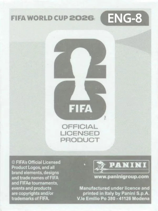 Panini FIFA World Cup 2026 Sticker ENG 8 Dan Burn International Edition