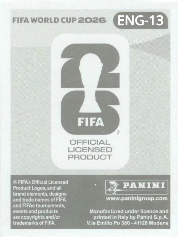 Panini FIFA World Cup 2026 Sticker ENG 13 We Are England Team Photo International Edition