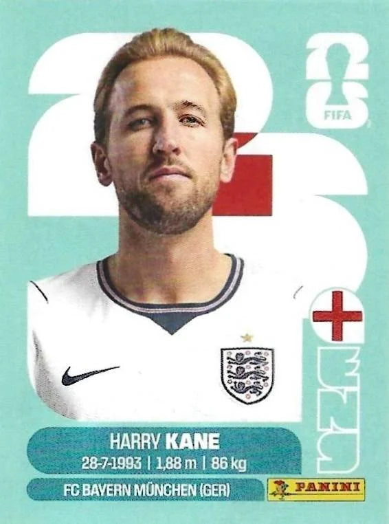 Panini FIFA World Cup 2026 Sticker ENG 18 Harry Kane International Edition