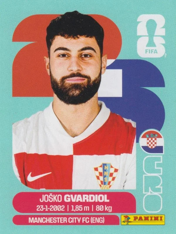 Panini FIFA World Cup 2026 Sticker CRO 4 Josko Gvardiol International Edition
