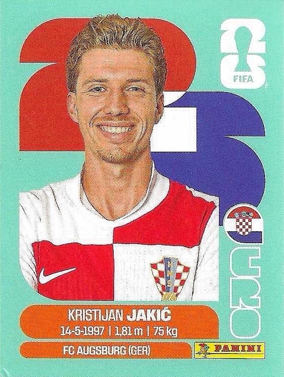 Panini FIFA World Cup 2026 Sticker CRO 8 Kristijan Jakic International Edition