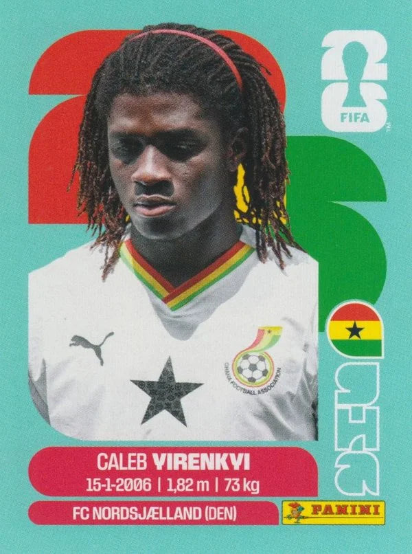 Panini FIFA World Cup 2026 Sticker GHA 8 Caleb Yirenkyi International Edition