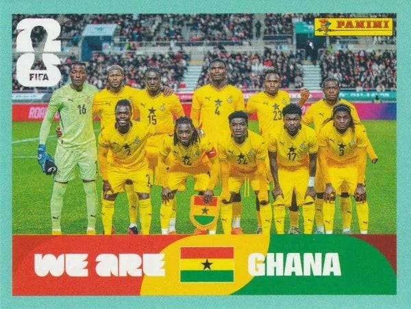 Panini FIFA World Cup 2026 Sticker GHA 13 We Are Ghana Team Photo International Edition