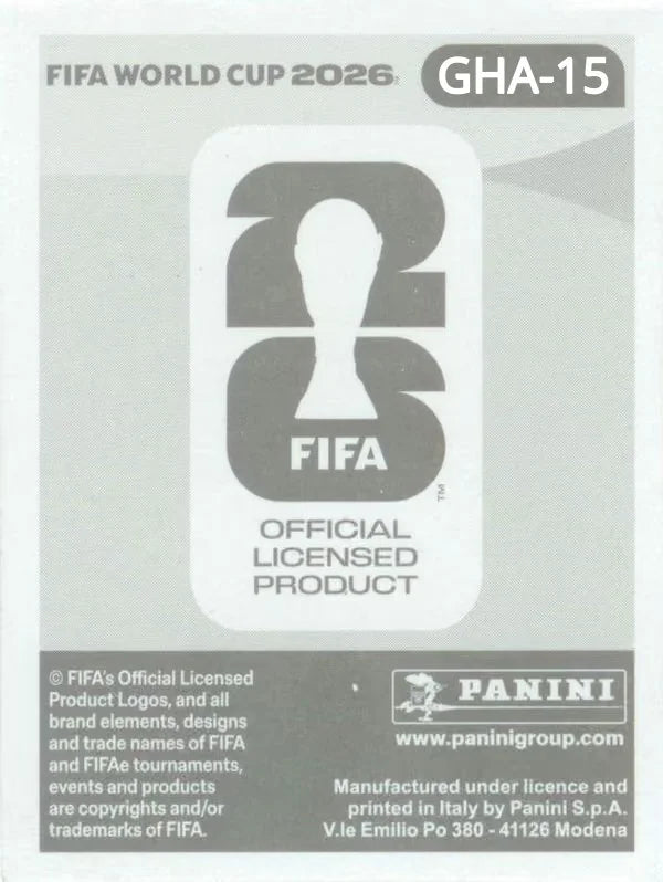 Panini FIFA World Cup 2026 Sticker GHA 15 Inaki Williams International Edition
