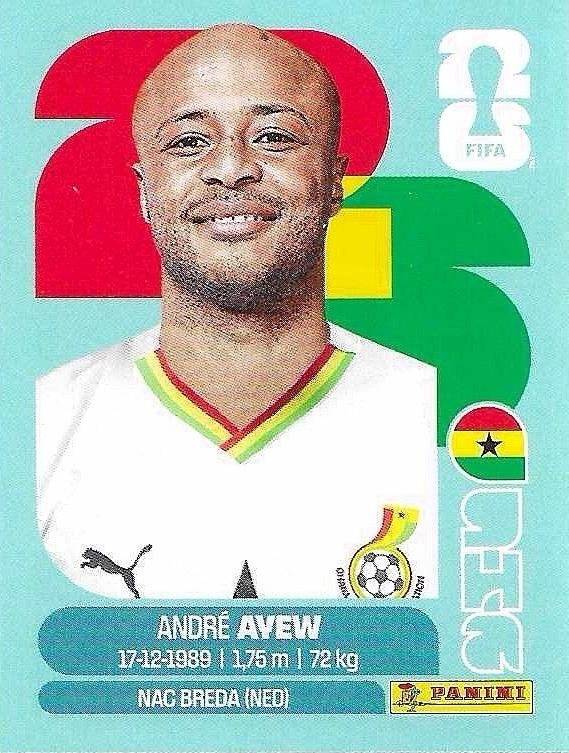Panini FIFA World Cup 2026 Sticker GHA 17 Andrew Ayew International Edition