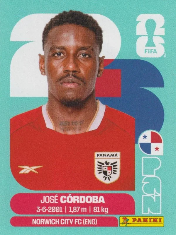 Panini FIFA World Cup 2026 Sticker PAN 8 Jose Cordoba International Edition