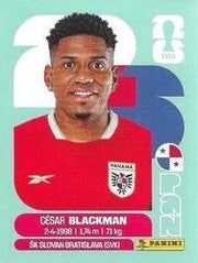 Panini FIFA World Cup 2026 Sticker PAN 9 Cesar Blackman International Edition