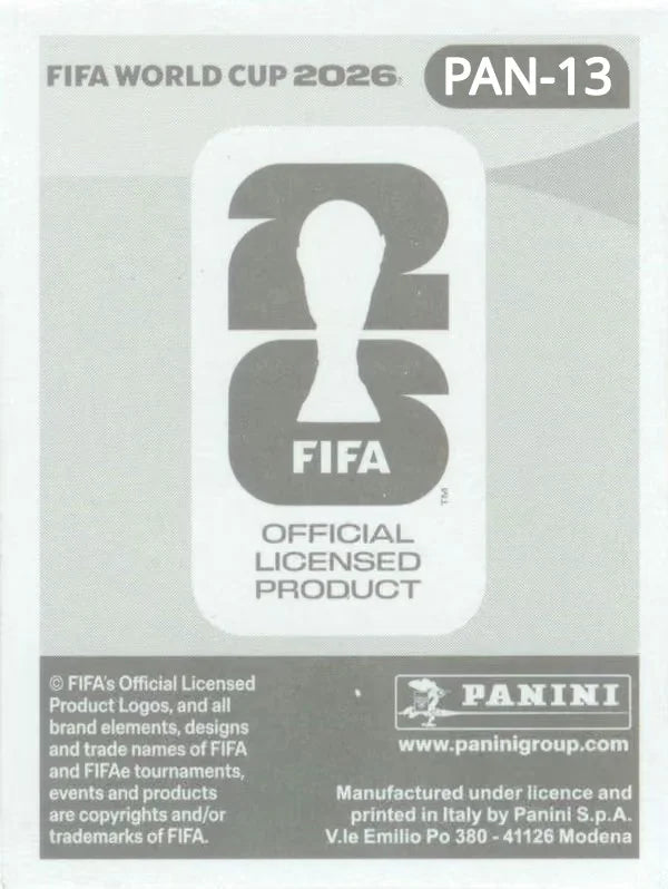 Panini FIFA World Cup 2026 Sticker PAN 13 We Are Panama Team Photo International Edition