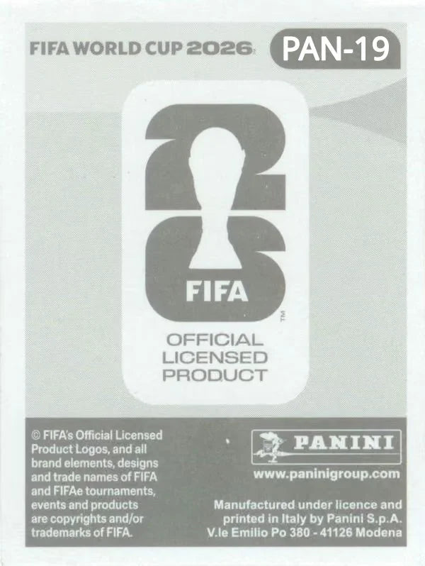 Panini FIFA World Cup 2026 Sticker PAN 19 Jose Luiz Rodriguez International Edition