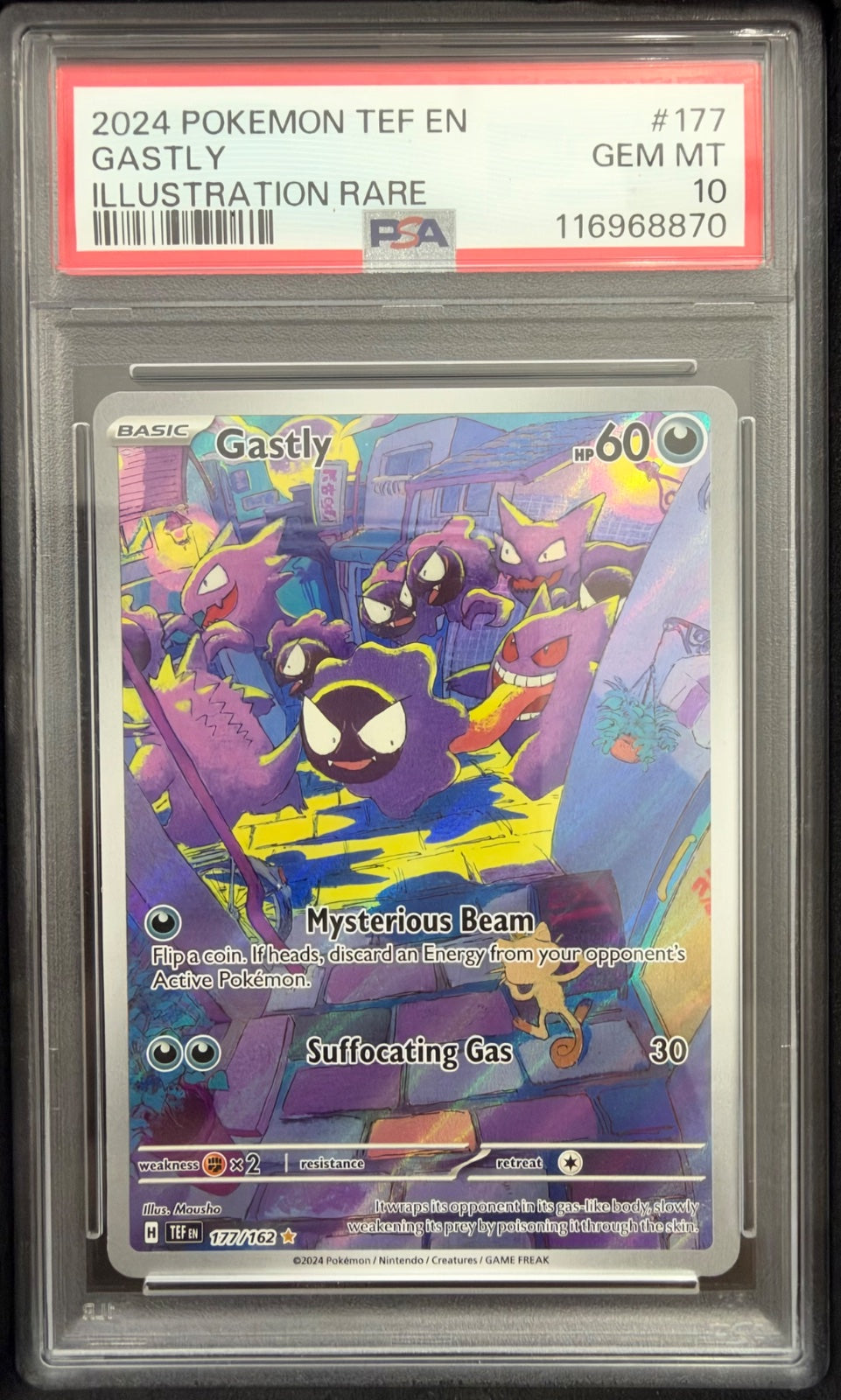 Gastly 177/162 (Temporal Forces) — PSA 10