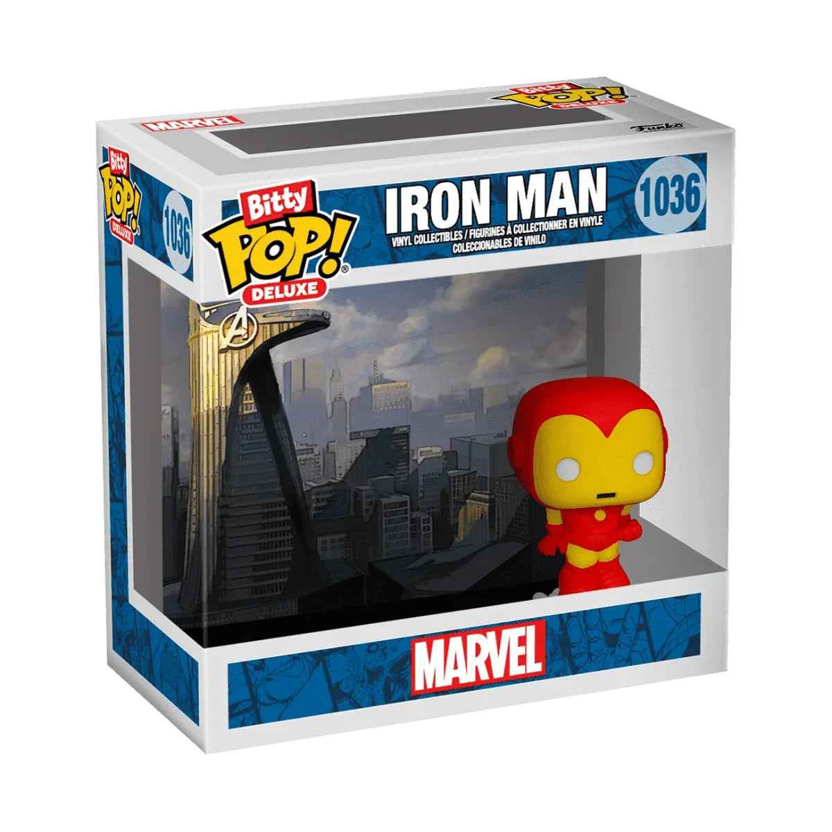 Funko Bitty POP! Deluxe Marvel - Iron Man (Avenger Tower) #1036 (Bitty Sized POP 2.22 cm)
