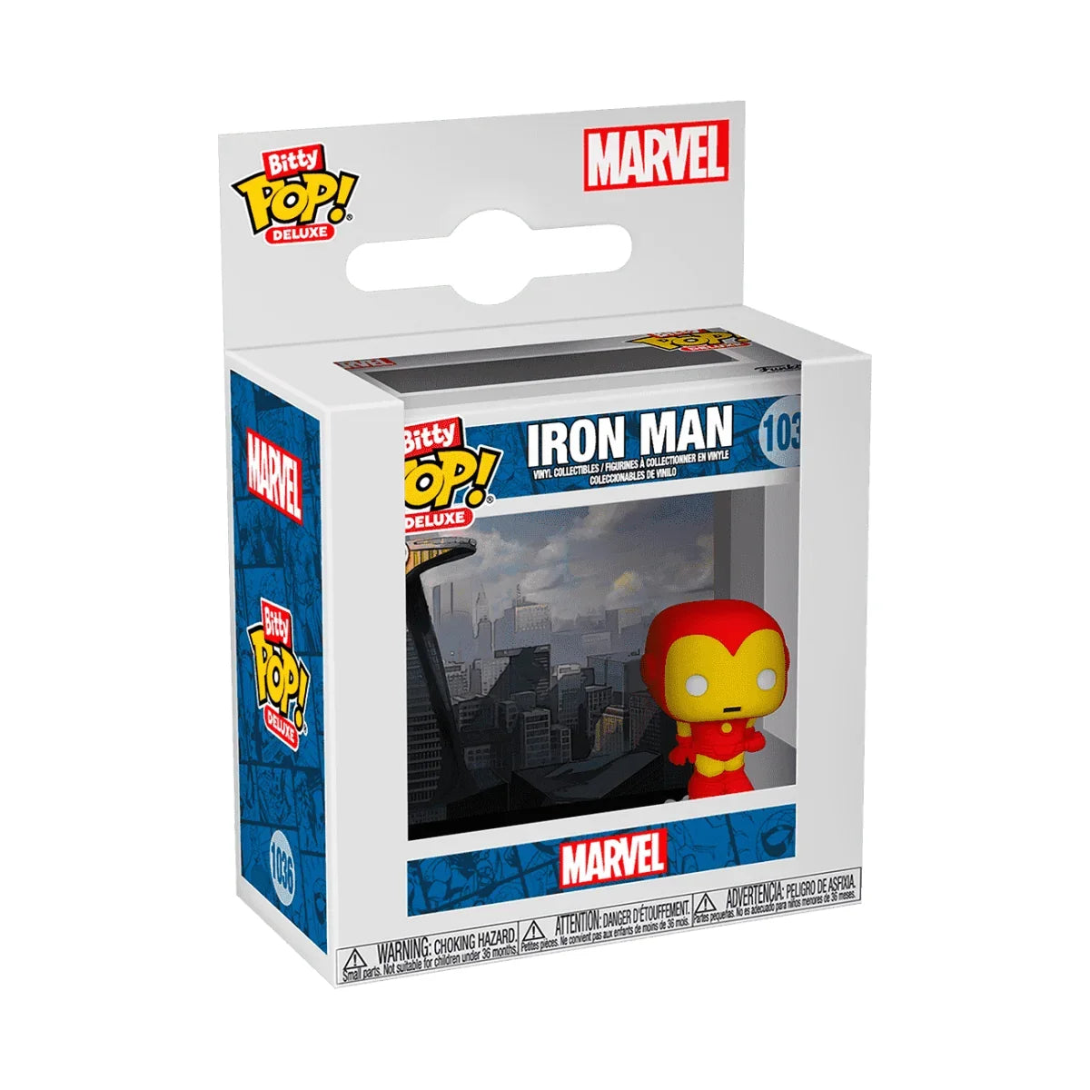 Funko Bitty POP! Deluxe Marvel - Iron Man (Avenger Tower) #1036 (Bitty Sized POP 2.22 cm)