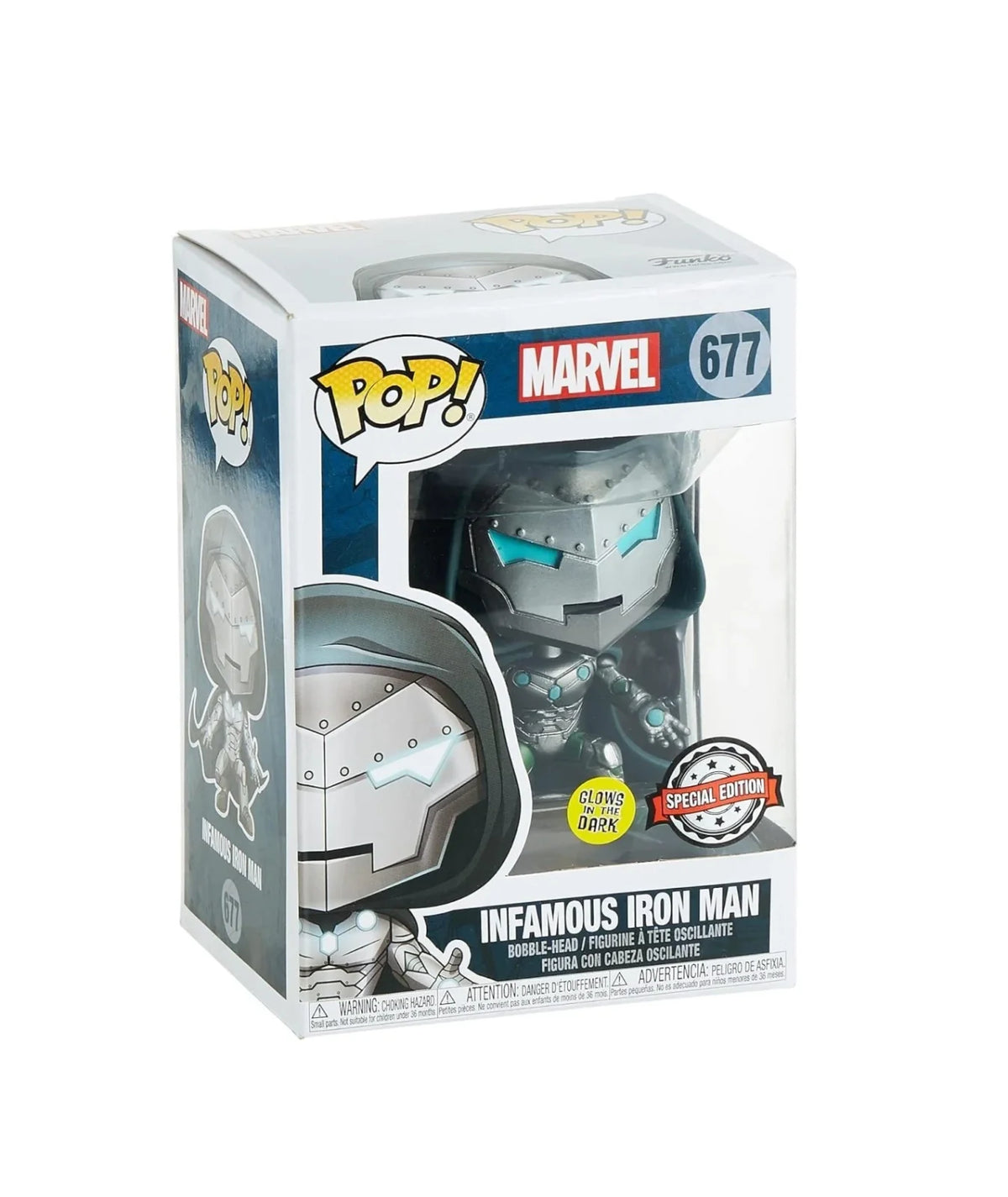 Funko POP! Marvel - Infamous Iron Man (Glow) #677, Special Edition Exclusive