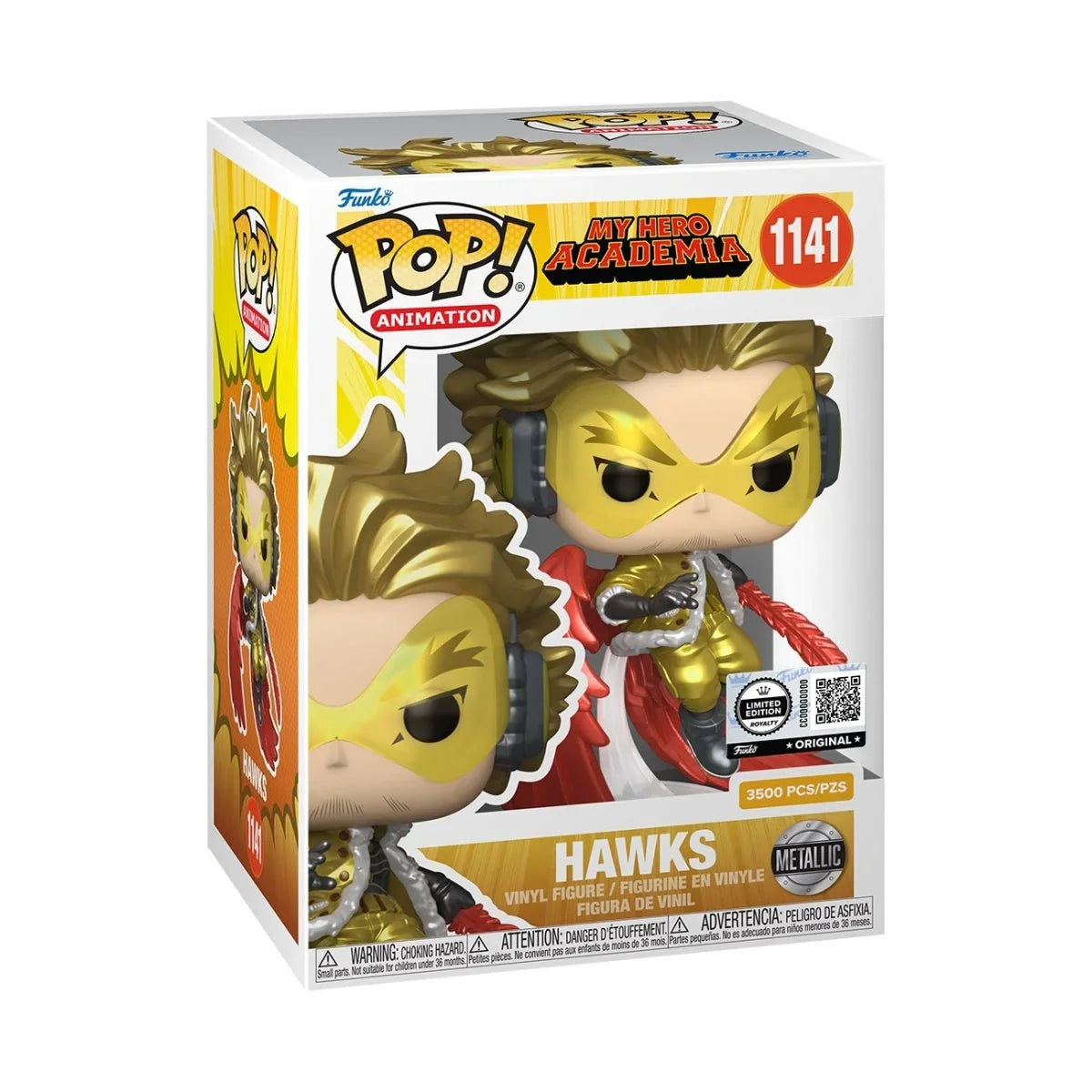 Funko POP! MHA - Hawks (Metallic) #1141 LE 3500 Pcs Royalty Limited Edition Exclusive
