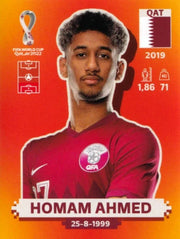 Panini FIFA World Cup Qatar 2022 Sticker QAT 4 Homam Ahmed Orange