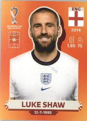Panini FIFA World Cup Qatar 2022 Sticker ENG 7 Luke Shaw Orange